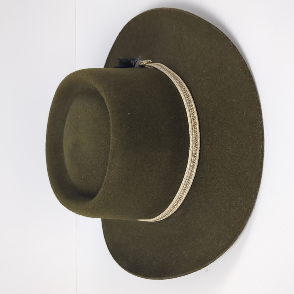 TRAILBLAZER Women's Vintage Brown Wool Felt Western Gambler Hat